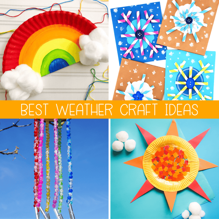 19+ Easy Weather Crafts for Kids, Toddlers, and Preschool