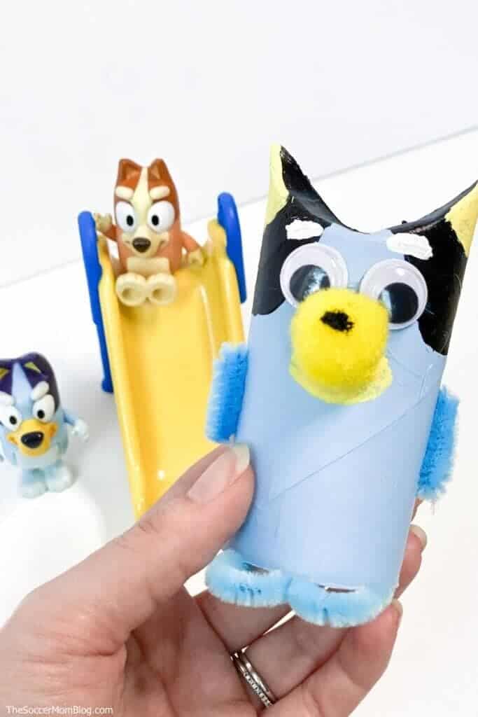 Bluey Craft with Toilet Paper Rolls