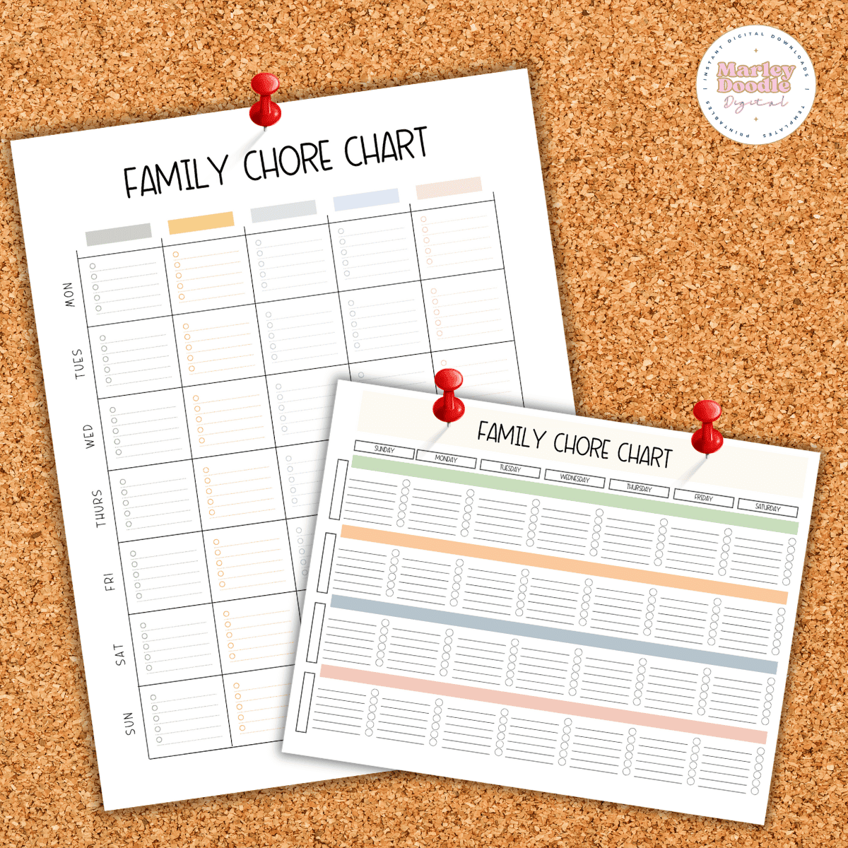 Free Printable Family Chore Charts