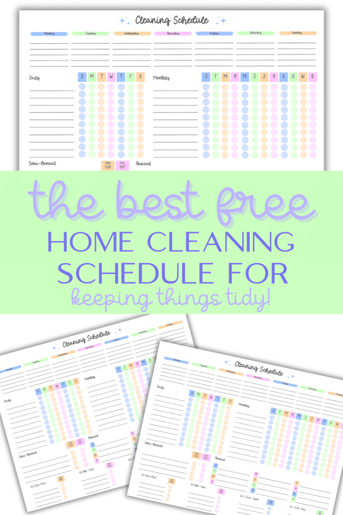 When To Clean The *Best* Cleaning Schedule (Daily, Monthly, Weekly, Yearly) - Marley ...