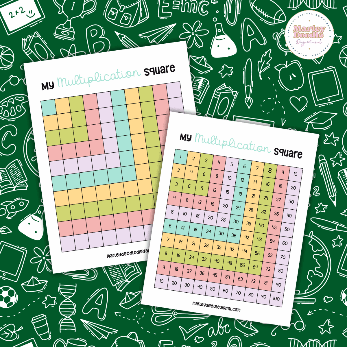 Free Printable 1-100 Multiplication Chart