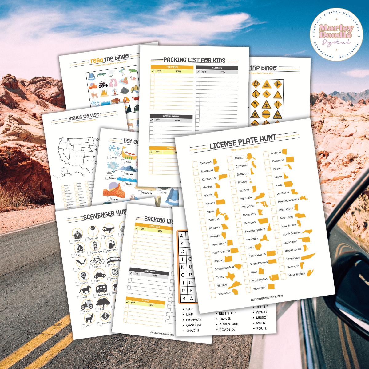Best Family Road Trip Printables (Games, Activities, and MORE!)