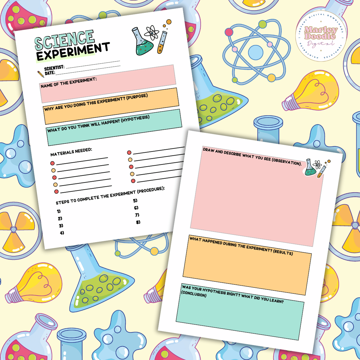 Free Printable Science Experiment Worksheet (Scientific Method)