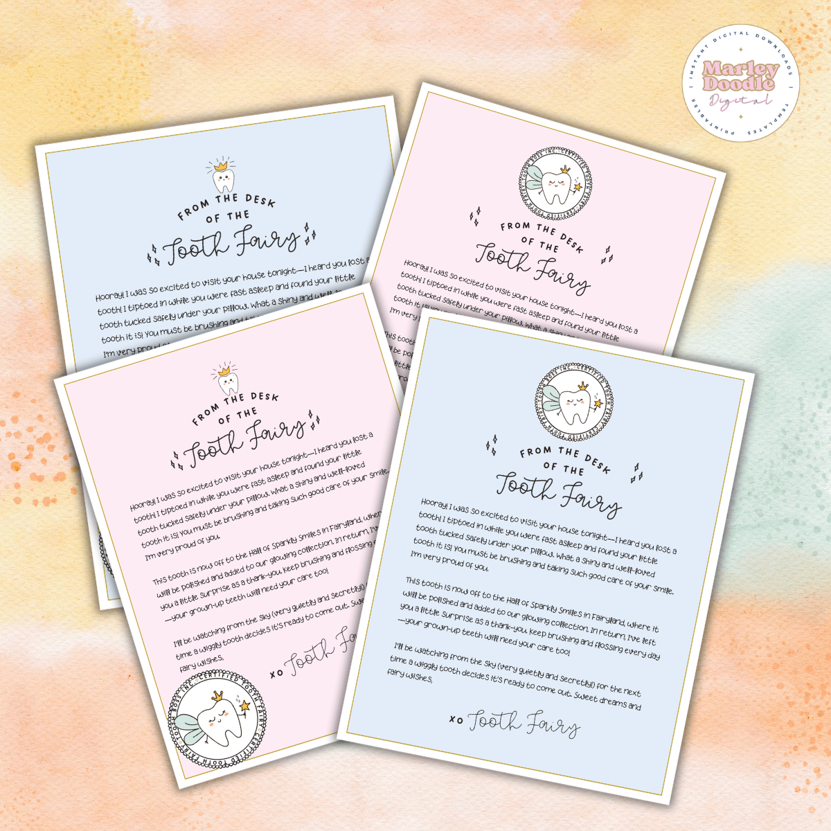 Free Printable Tooth Fairy Letters (For Boys & Girls!)