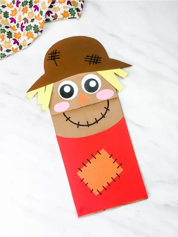 Paper Bag Scarecrow Puppet Craft
