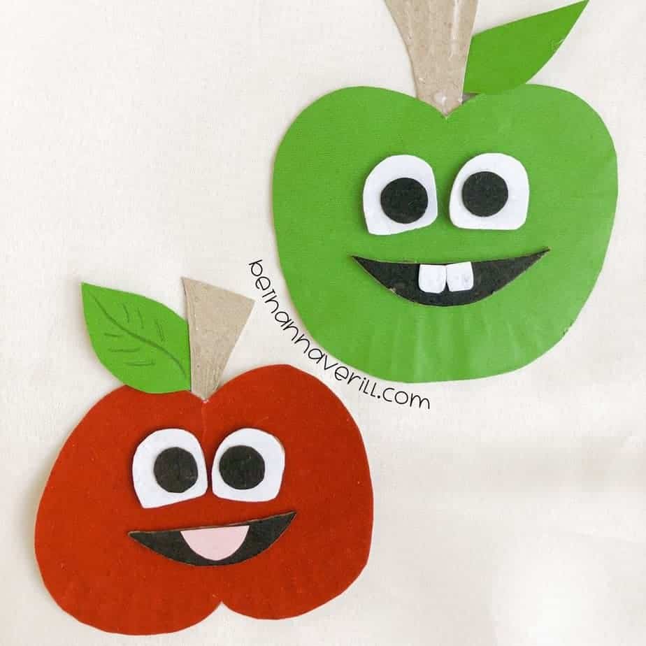 Paper Plate Apple Craft