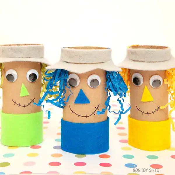 Paper Roll Scarecrow Craft
