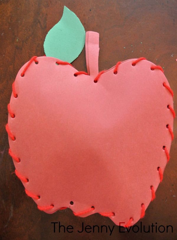 Sew an Apple Fall Craft