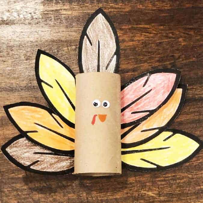 Thanksgiving Turkey Feathers Craft