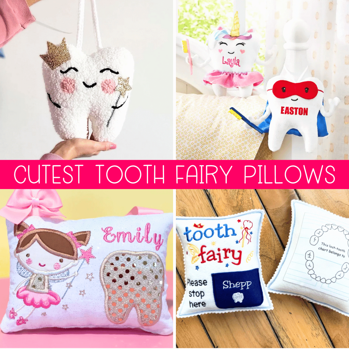 The *Cutest* Tooth Fairy Pillow Ideas