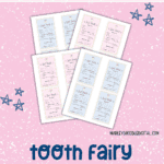 Free Printable Tooth Fairy Receipts (Pink & Blue!) - Marley Doodle Digital