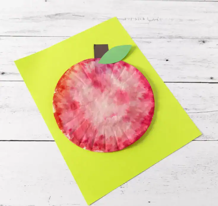 Coffee Filter Apple Craft