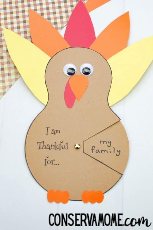 DIY Turkey Spinner Craft