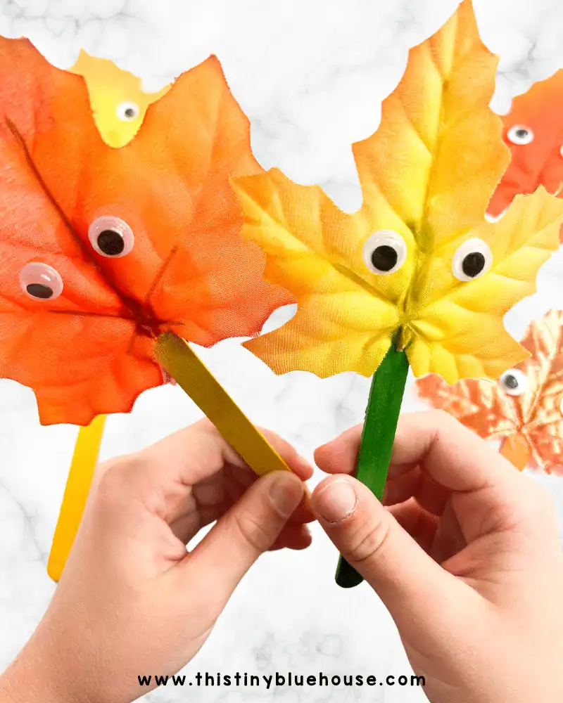Fall Leaf Puppet Craft