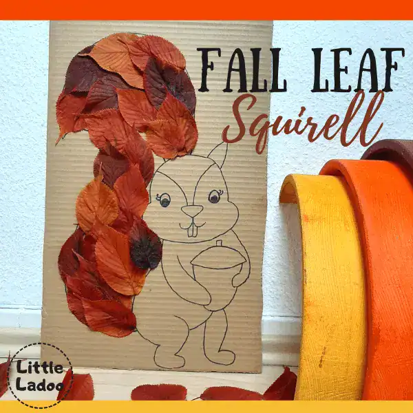 Fall Leaf Red Squirrel