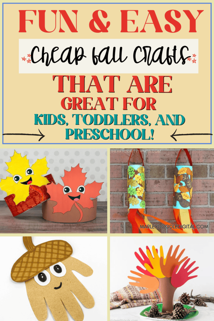 26+ *Cheap* & Easy Fall Crafts for Kids - Marley Doodle Digital
