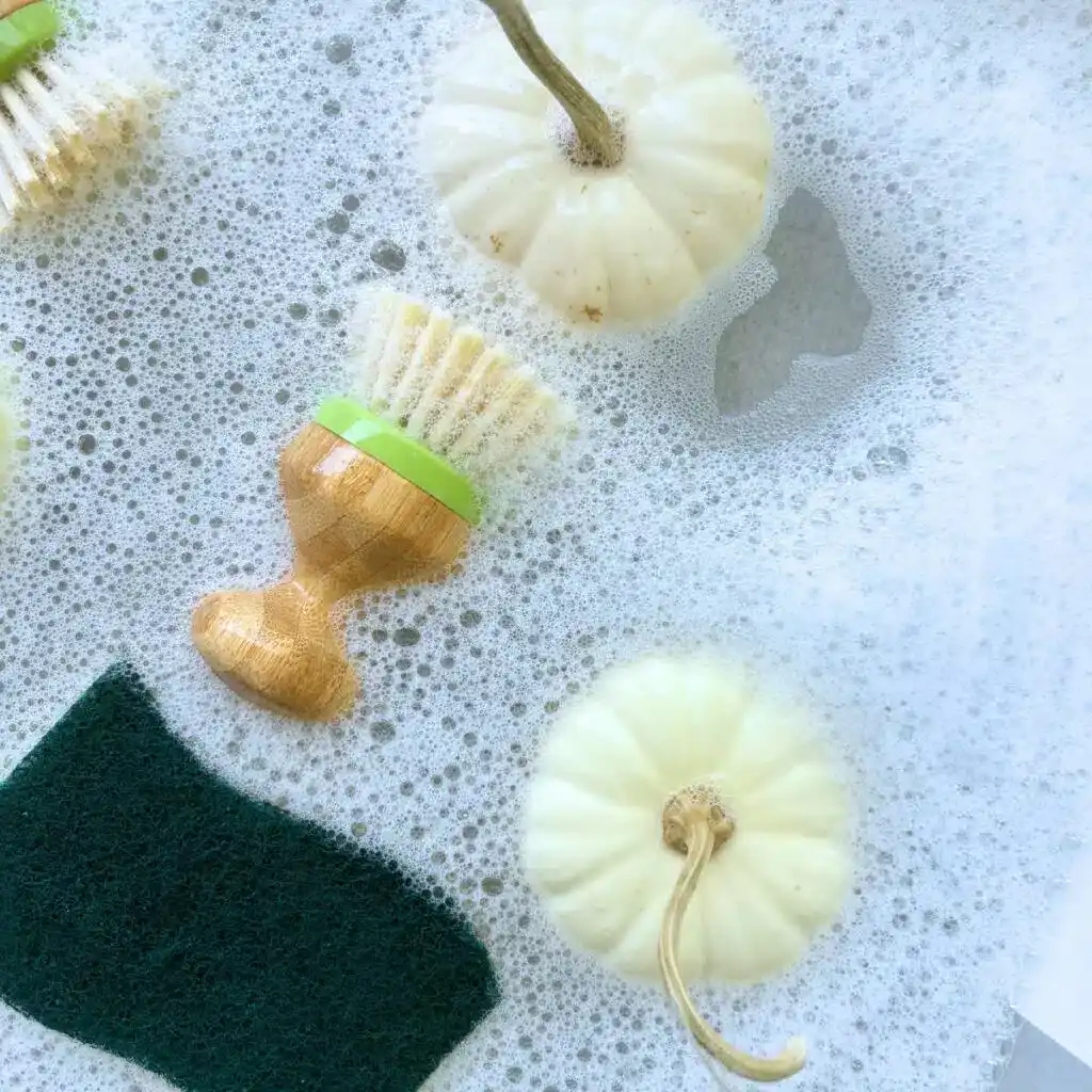 Pumpkin Washing Sensory Bin