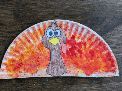 Sponge Paint Turkey Thanksgiving Craft