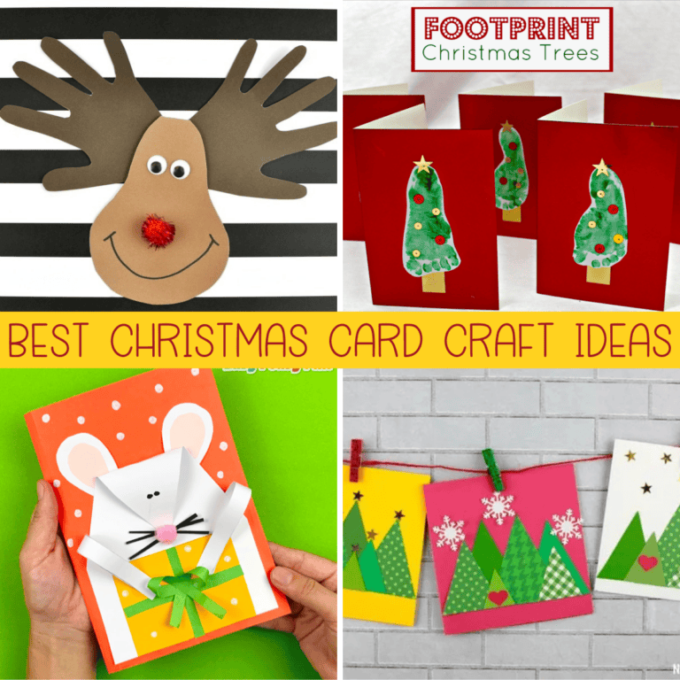 19+ Christmas Card Crafts for Kids to Make This Holiday Season!