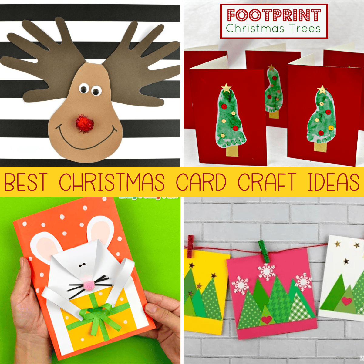 19+ Christmas Card Crafts for Kids to Make This Holiday Season!