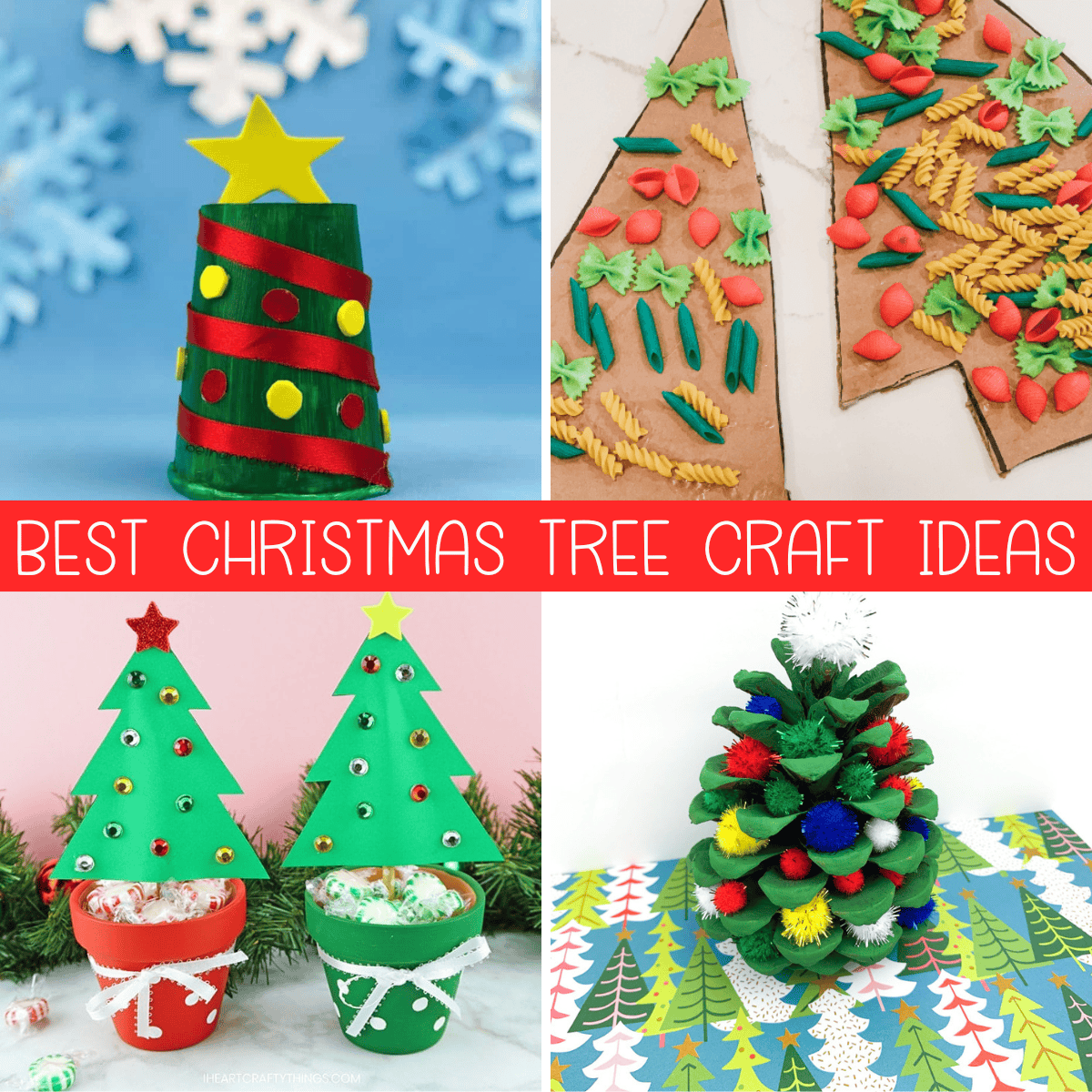 19+ *Festive* Christmas Tree Crafts for Kids
