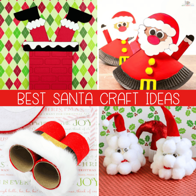 19+ Santa Crafts for Kids That Are *Full* of Christmas Cheer