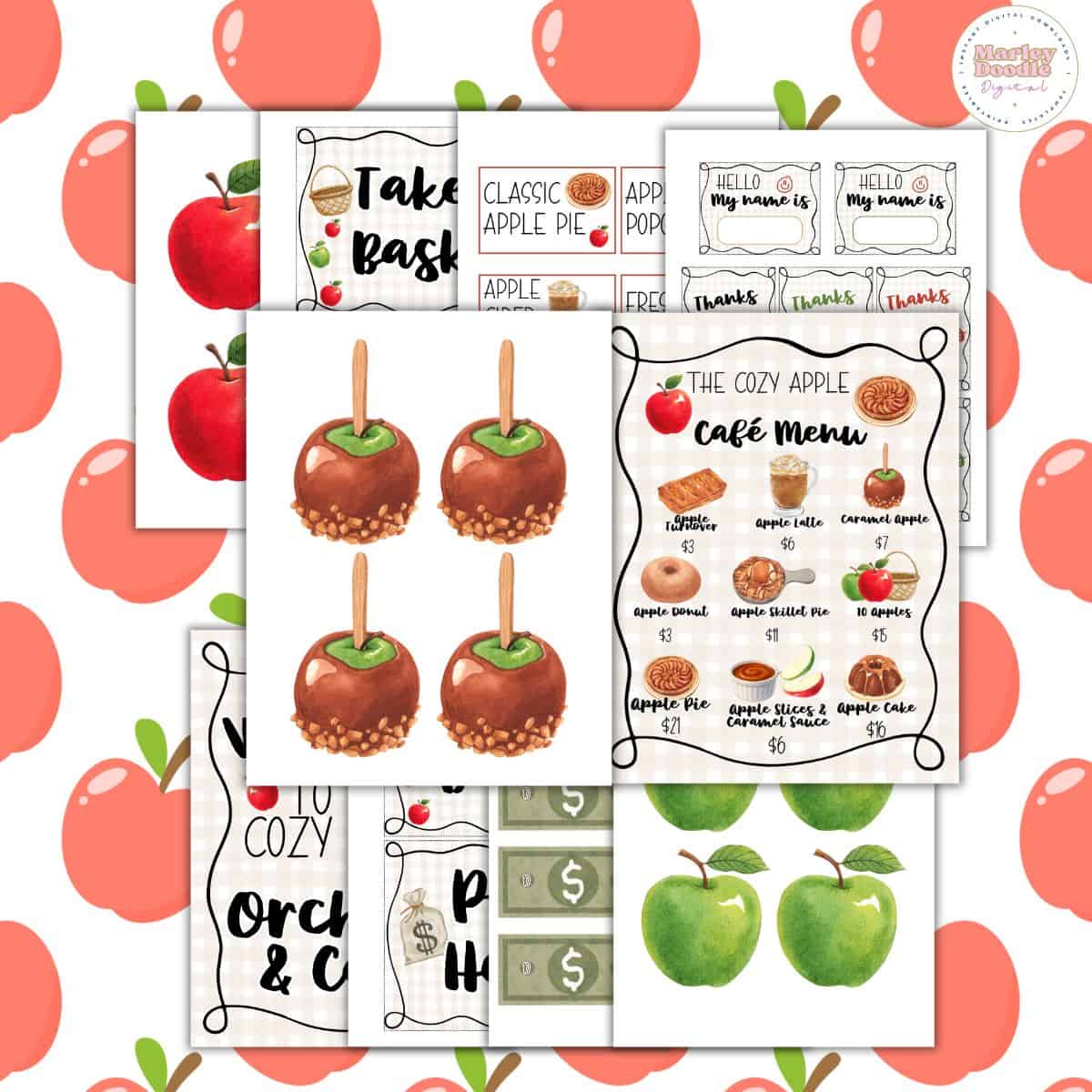 39+ *Free* Apple Orchard Cafe Dramatic Play Printables