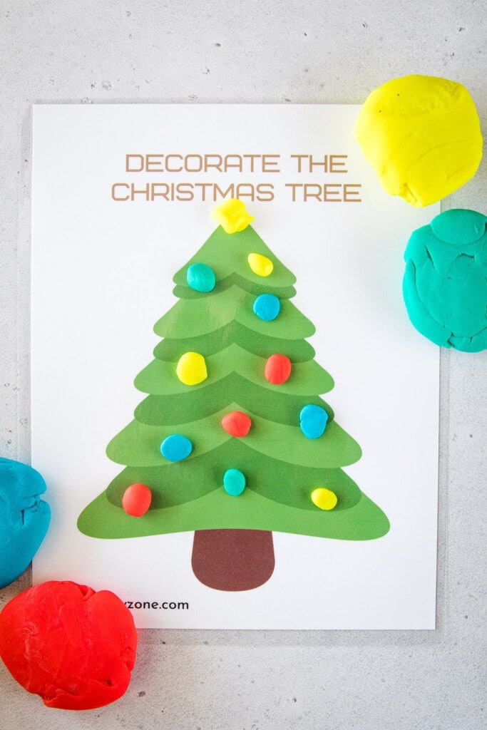 Christmas Playdough Mats