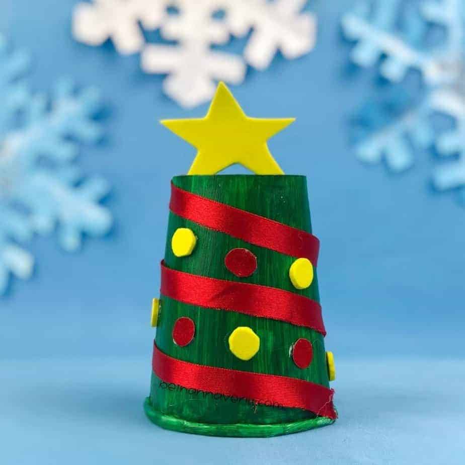 Christmas Tree Paper Cup Craft