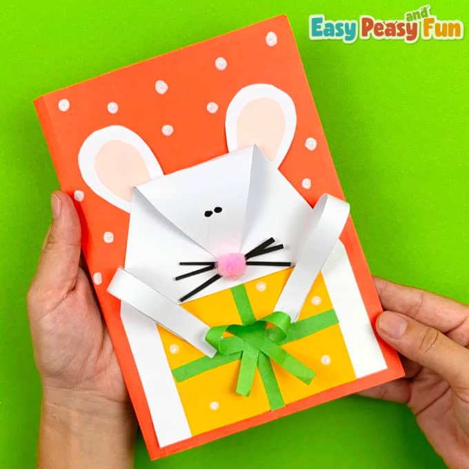 DIY Mouse Christmas Card