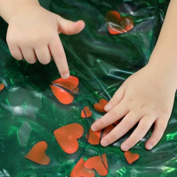 Grinch Heart Sensory Bag