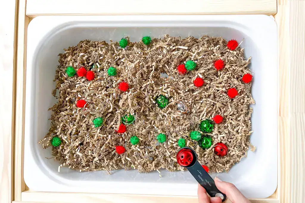 Jingle Bell Sensory Bin