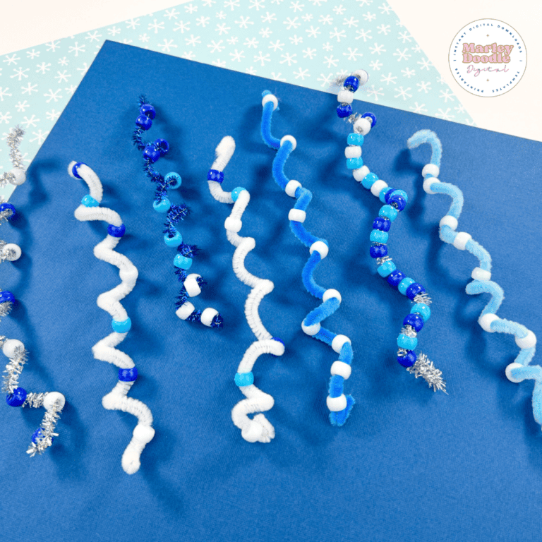 DIY Pipe Cleaner Icicles (Easy Winter Craft)