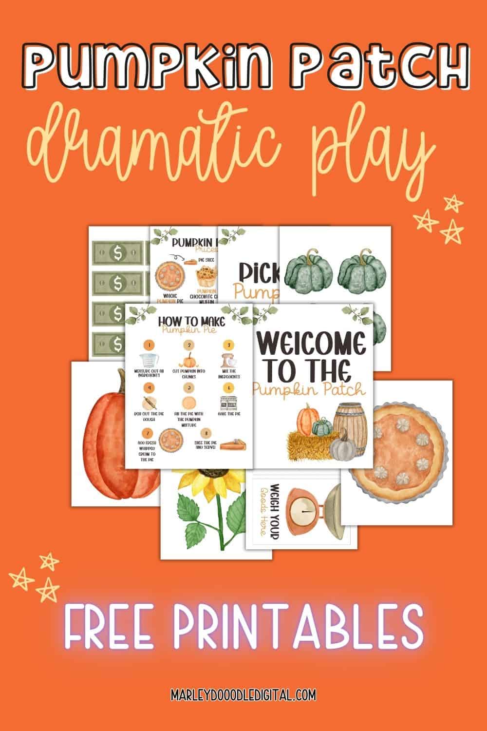 51+ Free Pumpkin Patch Dramatic Play Printables - Marley Doodle Digital