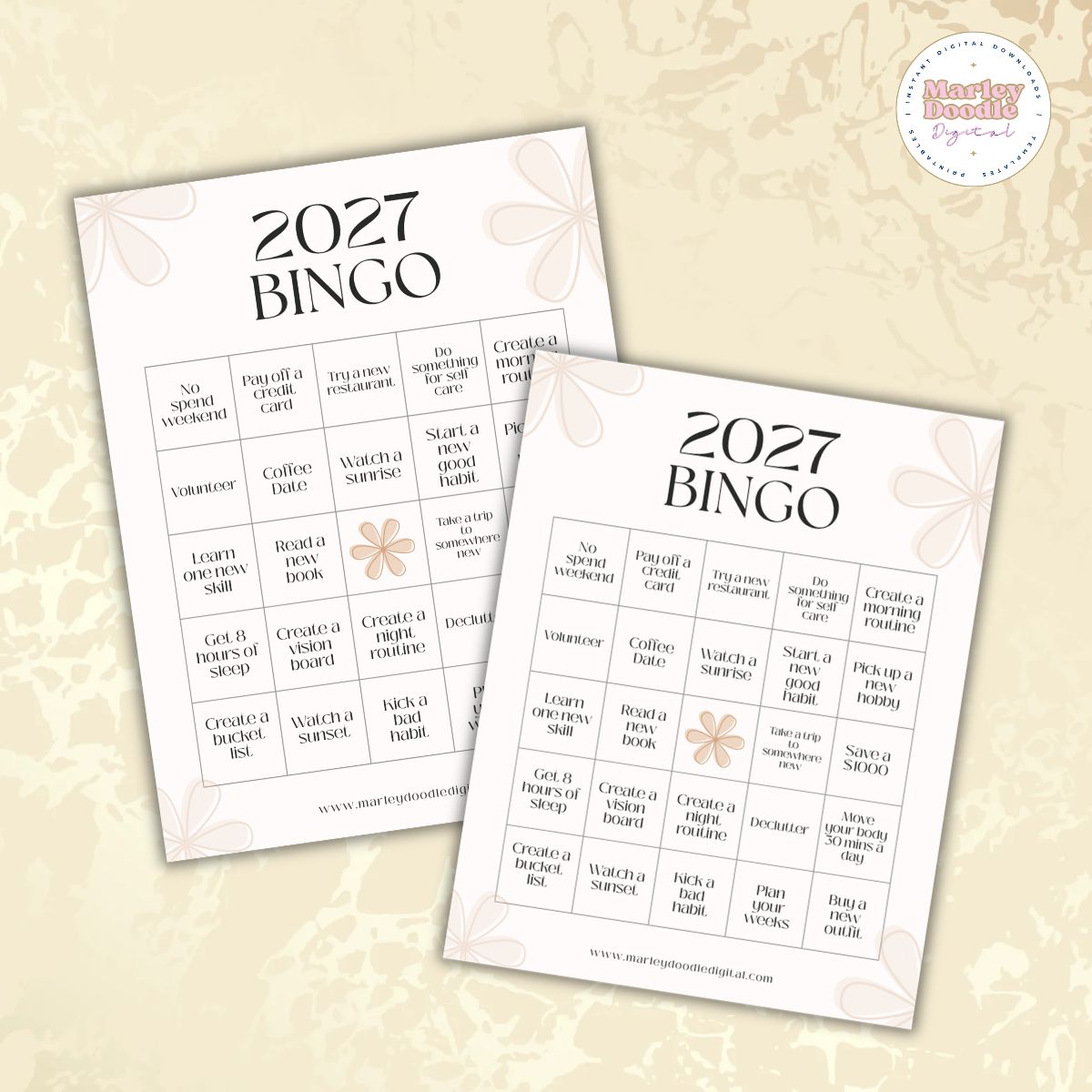 2027 Bingo Card: 100+ Ideas + Free Printable Template