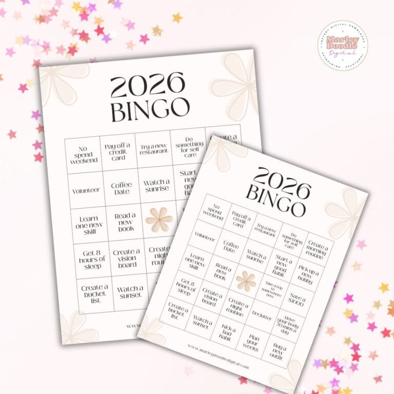 2026 Bingo Goal Card (Free Printable)