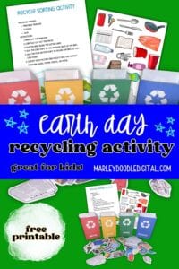 Earth Day Recycling Activity (Free Printable Sorting Game) - Marley ...