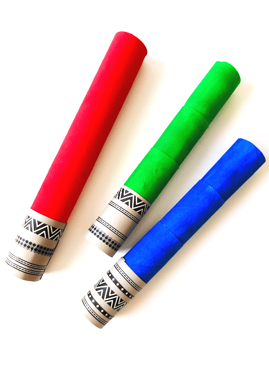 Cardboard Roll Lightsaber Craft
