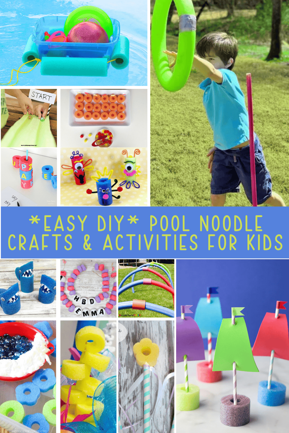 19+ *Easy* Pool Noodle Crafts and Activities for Kids - Marley Doodle ...