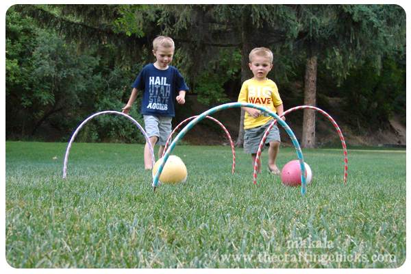 Hula Hoop Croquet