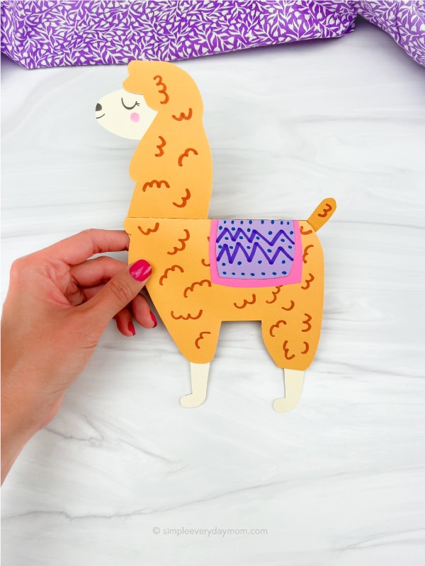 Llama Mothers Day Card Craft