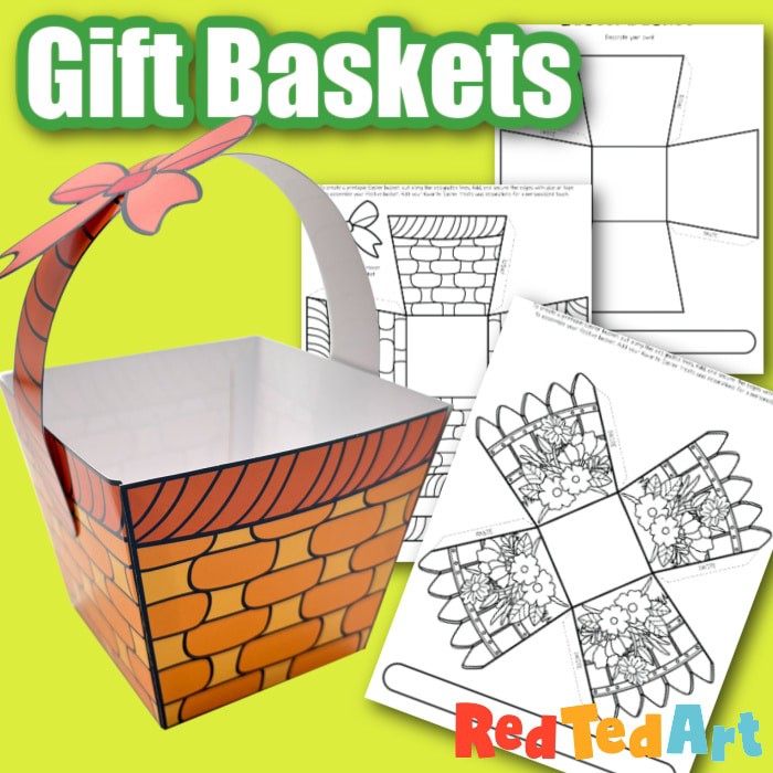 Mother’s Day Basket Craft with Templates