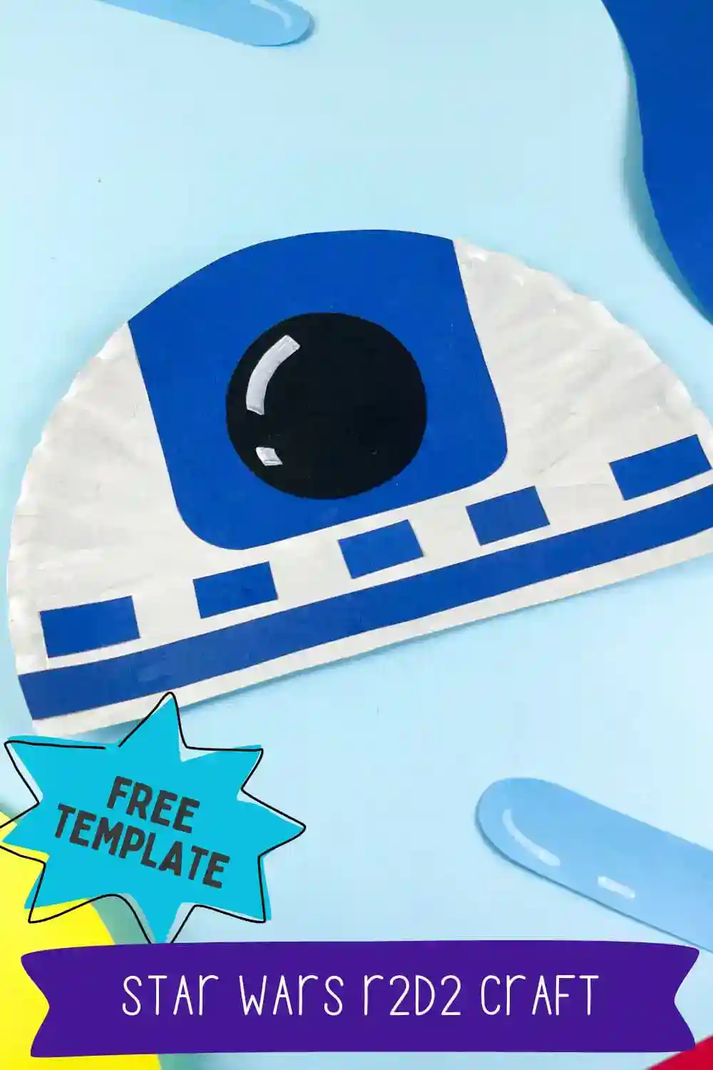 Paper Plate R2-D2 Craft