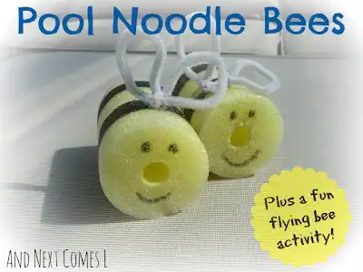 Pool Noodle Bees 
