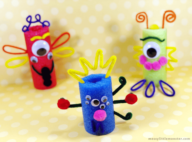 Pool Noodle Monster Crafts