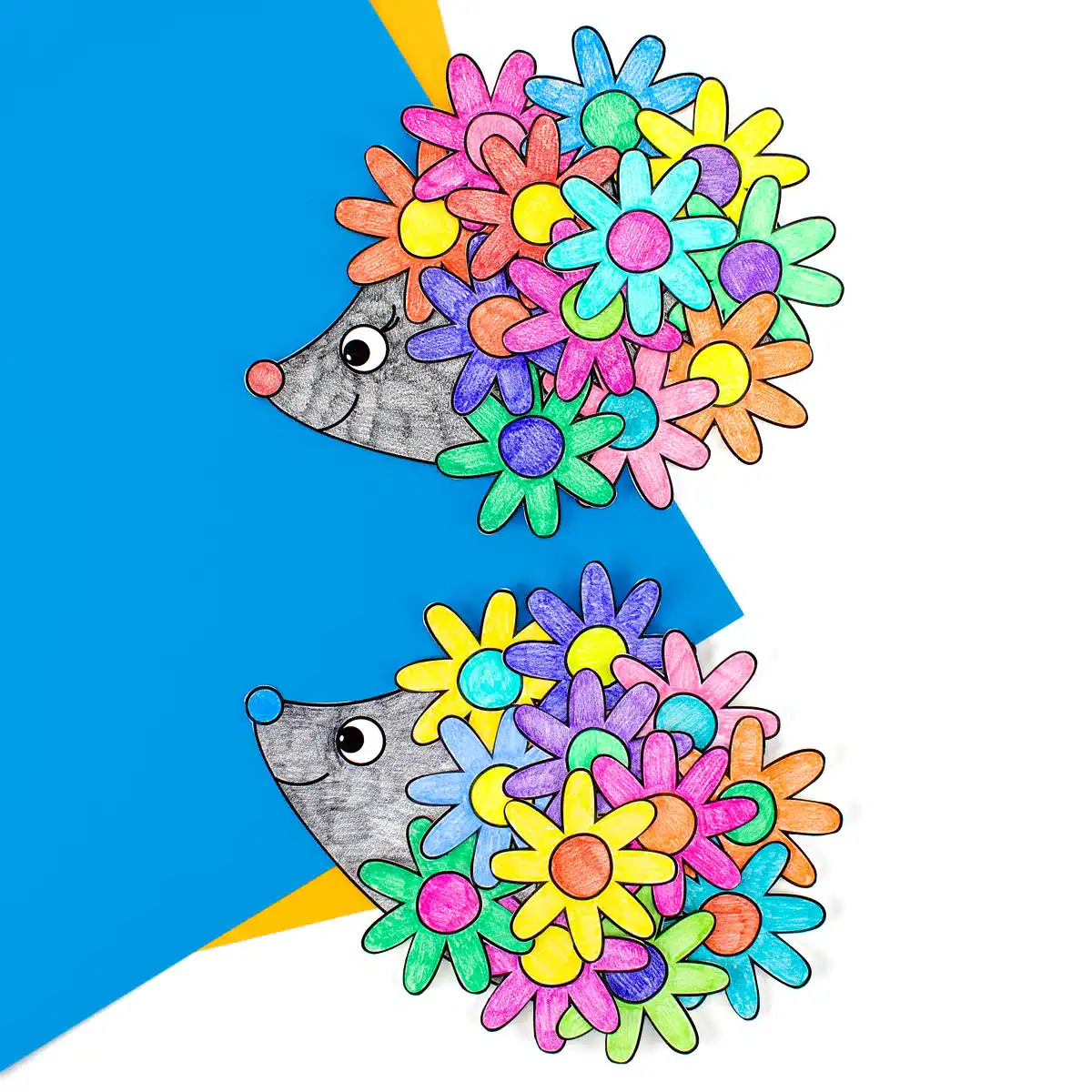 Spring Flower Hedgehog Card for Mother’s Day