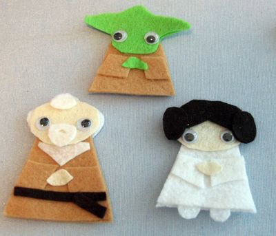 Star Wars Felt Finger Puppets