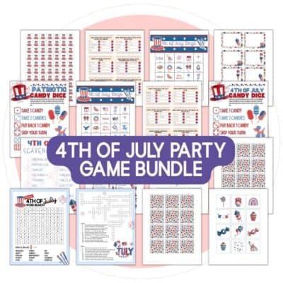 4th of July Party Game Bundle (60+ Pages Included!)
