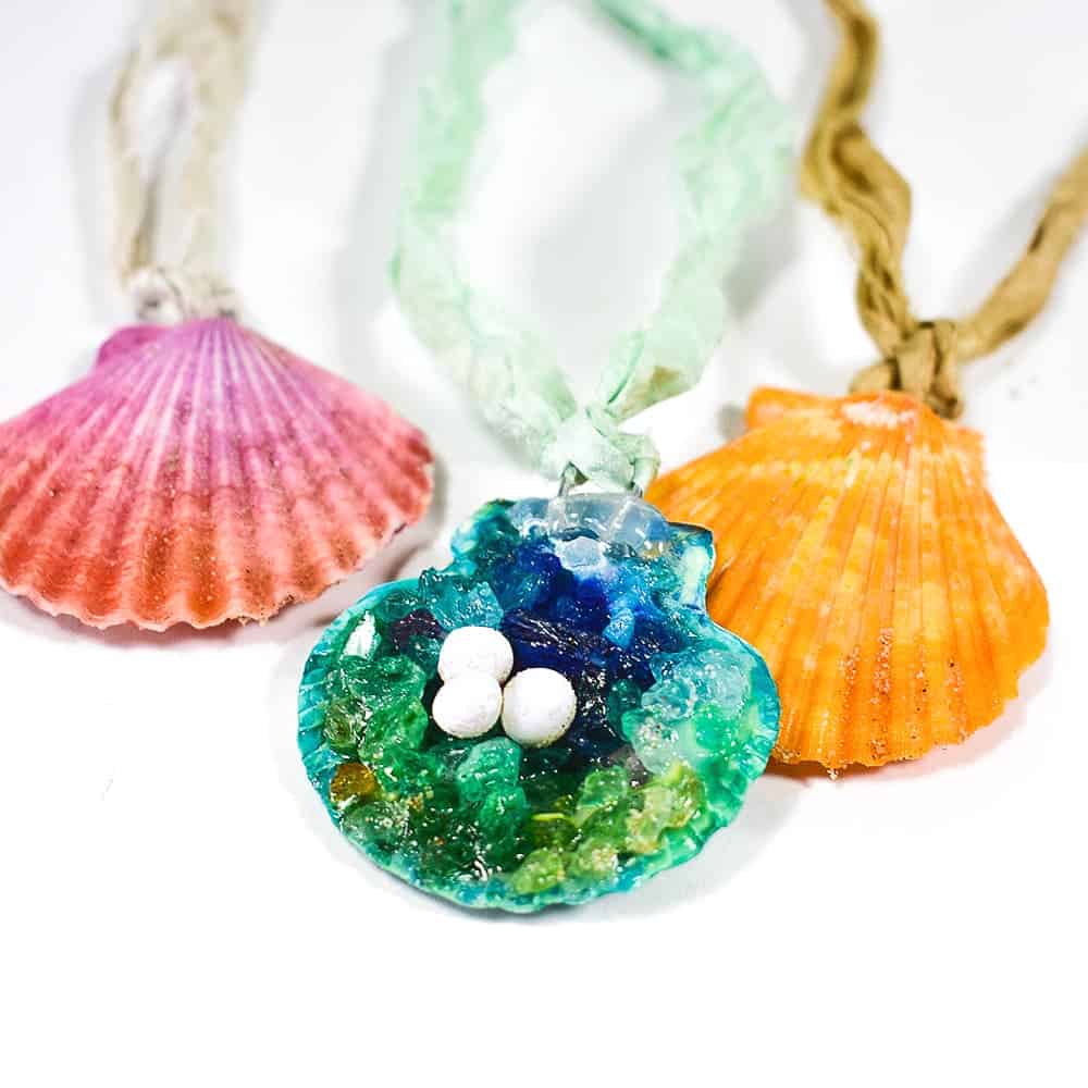 DIY Mermaid Seashell Necklaces by Barley & Birch