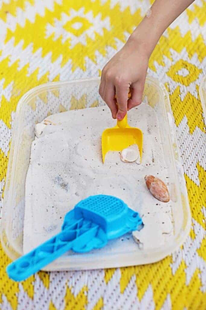 DIY Seashell Sensory Bin by The Mindful Toddler